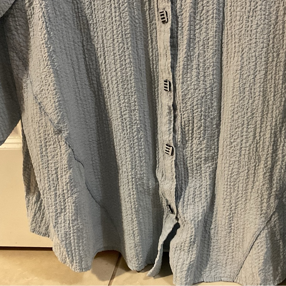 Habitat Light Blue Textured Blouse